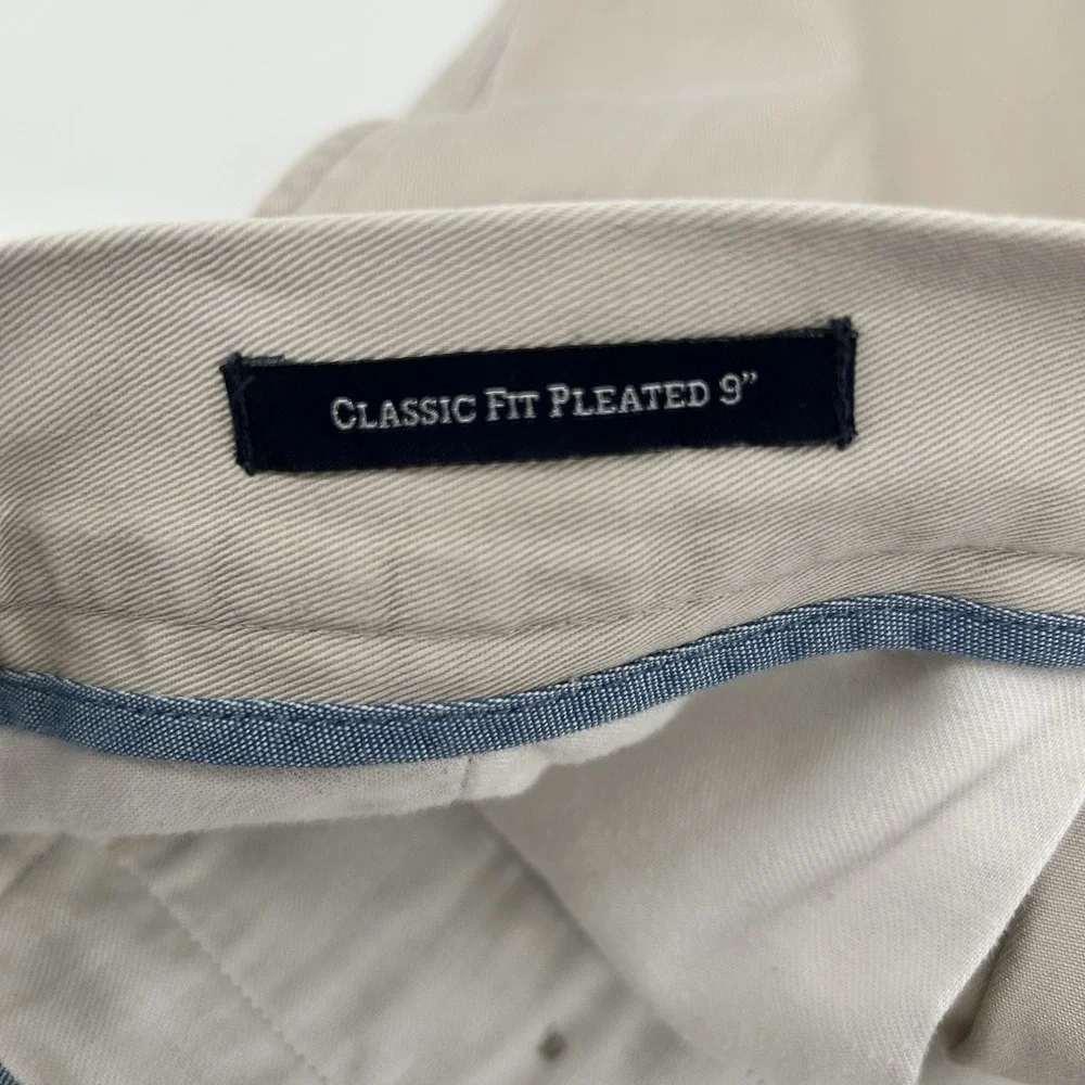 Polo Ralph Lauren Classic Fit Pleated Chino Shorts Mens 42 Khaki 9